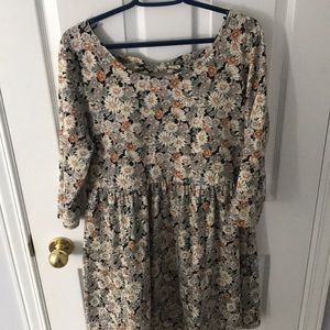 Forever 21 Floral Dress with Back Bow Detail
